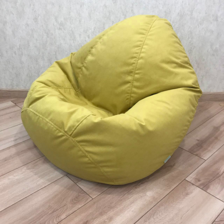 Кресло-мешок желтого цвета