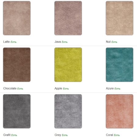 Оттенки велюра для кресла